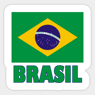 The Pride of Brasil (Brazil) - Brazilian Flag Design Sticker